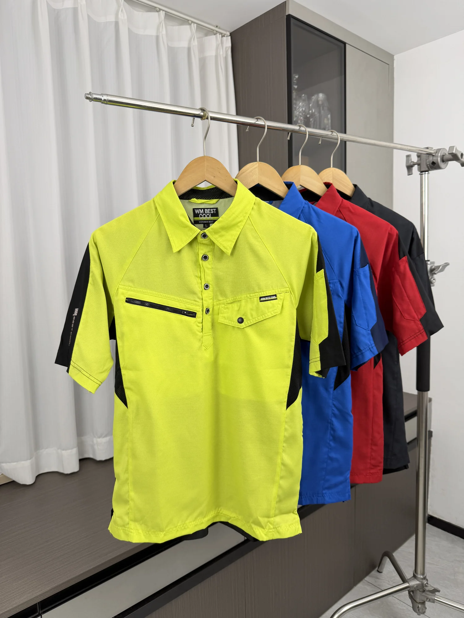Men's Summer Outdoor Workwear  Shirt Quick Dry Cold Sensation Multi Pocket Breathable Short Sleeve Fashion Urban Style