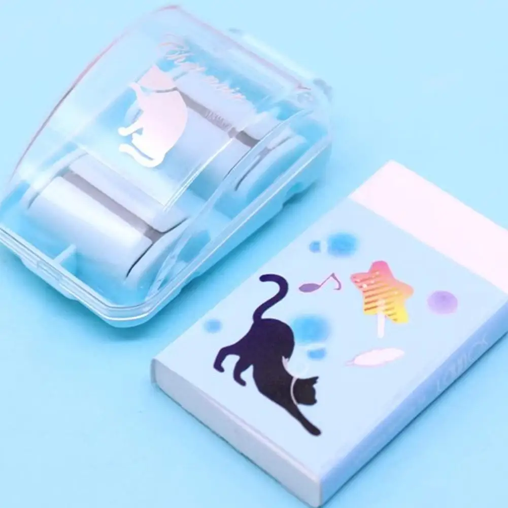 Creative Mini Eraser Dust Cleaner Portable Desktop Cleaner With Cute Eraser For Students Offiice School Kawaii Stationery V8C6