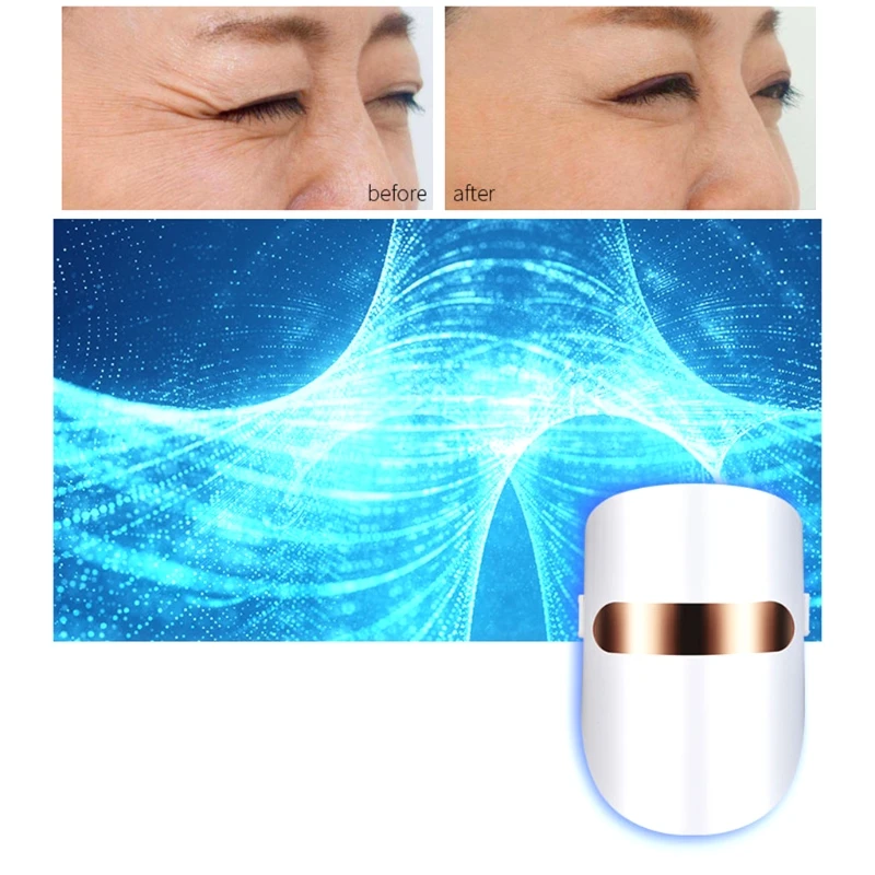 LED Light Therapy Mask 3 Color Led Face Mask Light Therapy for Facial Treatmen