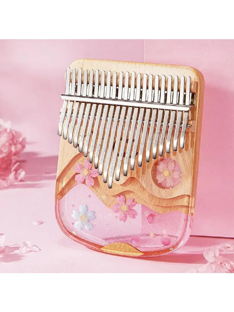 Transparent Acrylic Crystal Kalimba 21-Tone Finger Piano Small Instrument