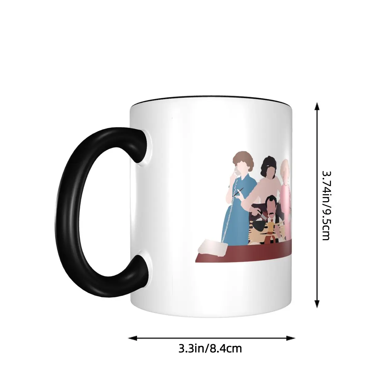 Nine To Five Mug Funny Ceramic Coffee Cups Tea Mugs Milk Cup Drinkware Gifts for Woman Man