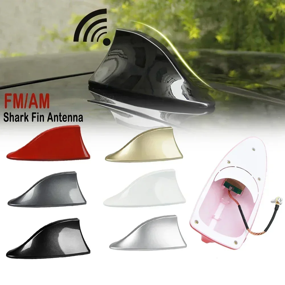 

Автомобильный радиоприемник с плавником акулы Автомобильная антенна акулы Радио FM-сигнал Дизайн для универсальных автомобильных антенн Авто внешний Стайлинг Запасные части