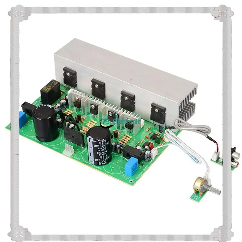 24-Hour Delivery 2X 500W A1943/C5200 Highly Power Subwoofer Sound Amplifiers Board AC24-30V Heavy Bass Sound Amplificador Module
