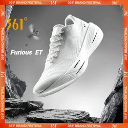 361 Degrees Furious ET Men's Running Shoes Carbon Plate Racing Marathon Rebound Breathable Cushioning Male Sneakers 672512216F