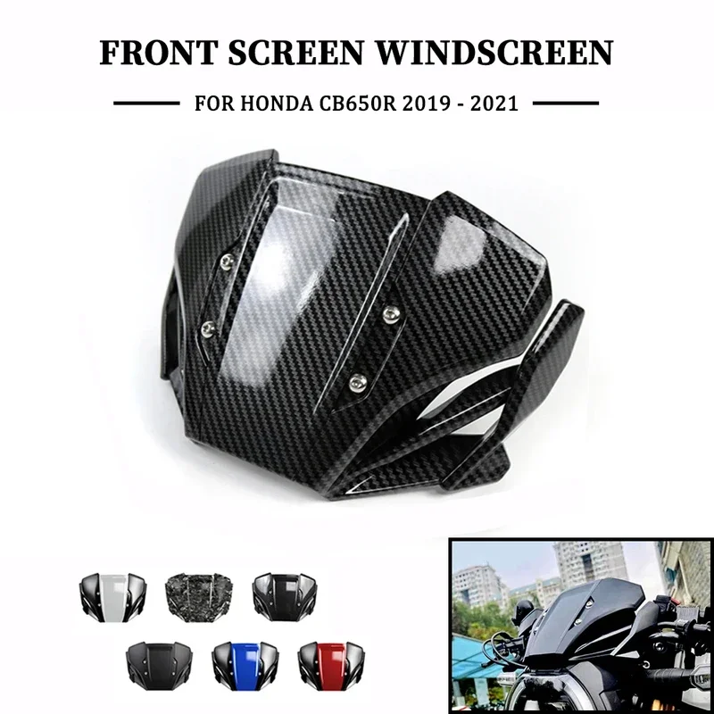 

For HONDA CB650R CB 650R cb650r 2019 2020 2021 Motorcycle Wind Deflector Front Screen Windscreen Windshield Accessories