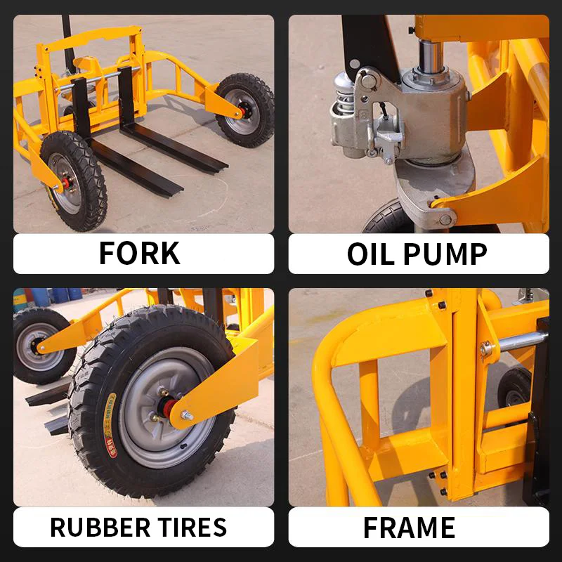 Land Off-Road Mountain Transport Vehicle, 1-Metric-Ton Manual Hydraulic Loading/Unloading Truck, Construction Site (Customized)