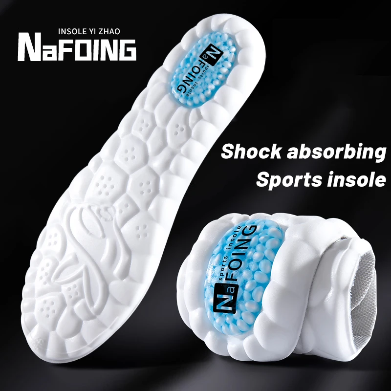 1 Pair Soft Sports Insoles Elasticity Arch Support Massage Shock Absorption for Optimal Men Women Foot Care Orthopedic Pads