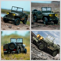 1/10 RC Off Road Vehicle C8815 4WD Remote Control Military Truck Model Rock Crawler Car RTR  LED Lights Climbing Car Toy for Boy