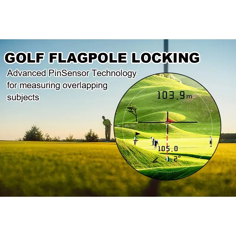 TULX  Professional 600M Quick Focus Long Distance Laser Golf Scope Rangefinder Range Finder