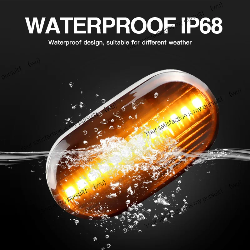 2PCS Led Dynamic Side Marker Turn Signal Indicator Repeater Light For SUZUKI JIMNY JB64W JB74 JB23 JB64 1999-2019