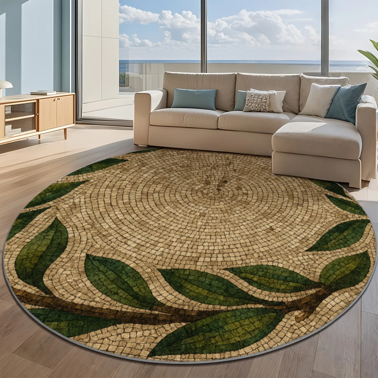 Wabi-Sabi Straw Woven Rattan T - đánh giá và giá Chair Mat Hard Floor