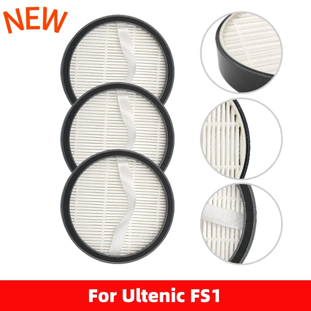 لمجموعة Ultenic مكونة من 3 قطعة مرشحات HEPA لـ FS1 مكنسة كهربائية لاسلكية قطع غيار الأجهزة المنزلية البضائع المنزلية
