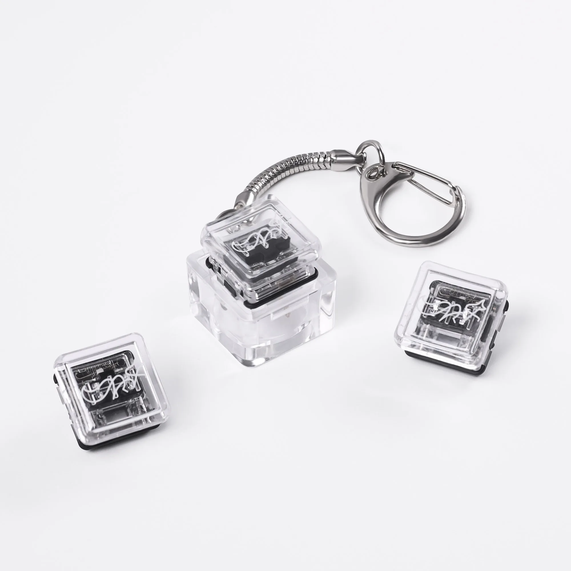 1 Pcs Finger Button Anti-stress Toys Acrylic Mechanical Keyboard Keycaps Office Decompression Calming Children Adults Unzip Toys