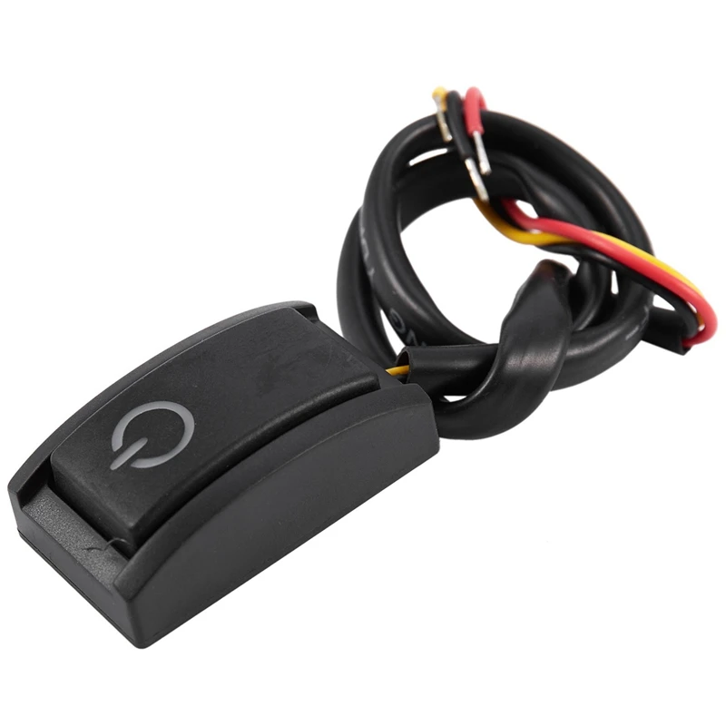 

4X Car Button Switch DIY Switch Paste Type Off/On Switch For Car Reading Lamp/Turn Lights Small Light DC 12V/200Ma