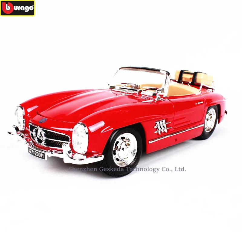 Bburago 1:18 1954 Mercedes 300SL Alloy Retro Car Model Classic Car Model Car Decoration Collection gift