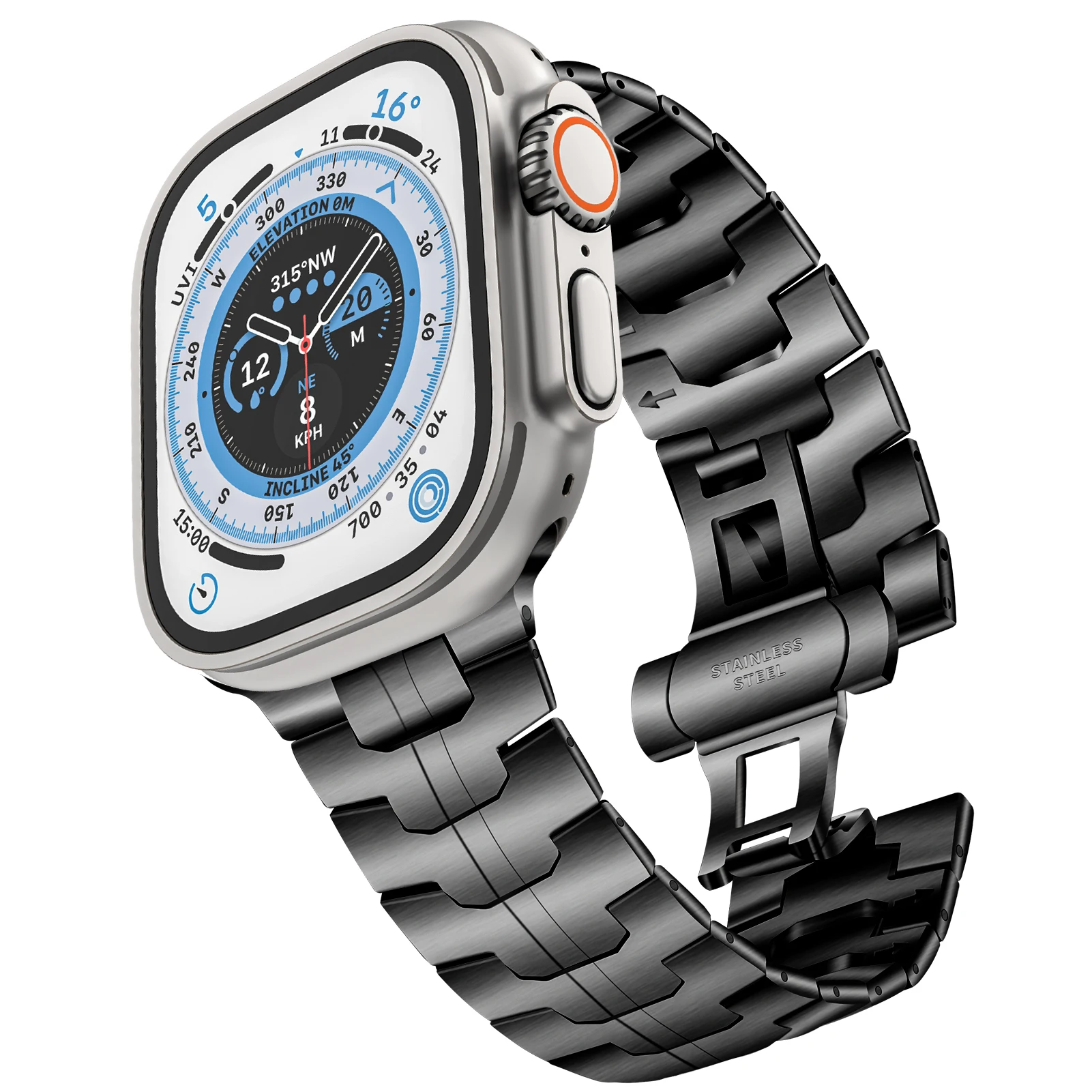 Correa de acero inoxidable para Apple Watch Ultra band 46mm 44mm 45 38 40mm 41mm 42 49mm pulsera de Metal iWatch series10 9 7 6 2 3 8 se