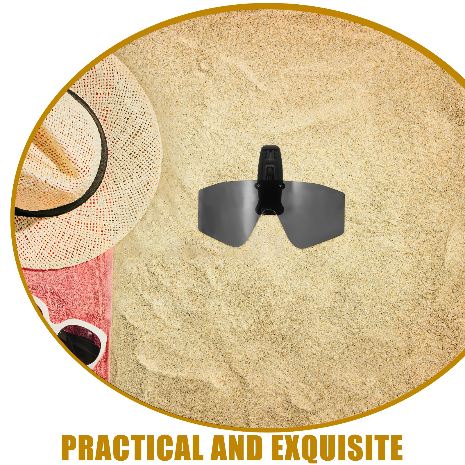 

Clip on Sunglasses Fishing Mens Womens Glare Reduction Clear Vision Uv Protection Outdoor Activities Glasses Clip