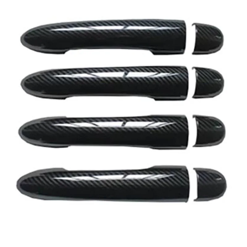 Handles Covers fit for Renault LAGUNA 3 Iii Mk3 Car Accessories Door Handle Cover Trim  Plastic Imitation Carbon Fiber