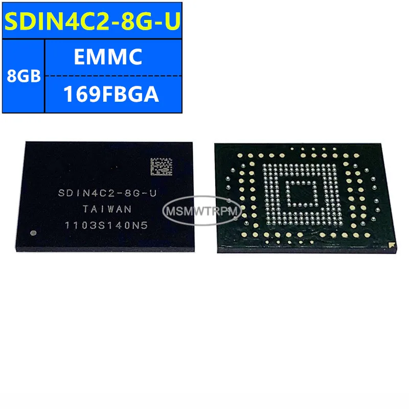 SDIN4C2-8G-U SDIN4C2-8G SDIN4C1-8G SD5C25A-8G EMMC 8GB 169FBGA Memory Chip IC Electronic Components New Original