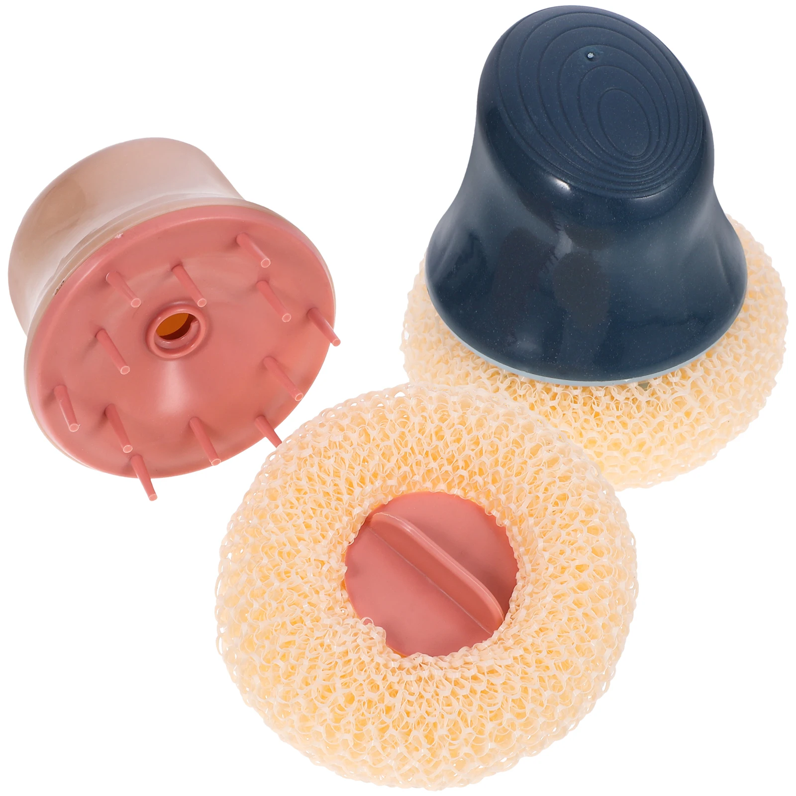 

2pcs Cleaning Brush Kitchen Scrub Brushes for Dishes Pans Sinks Bathrooms Ergonomic Handle Durable Bristles Plastic Material