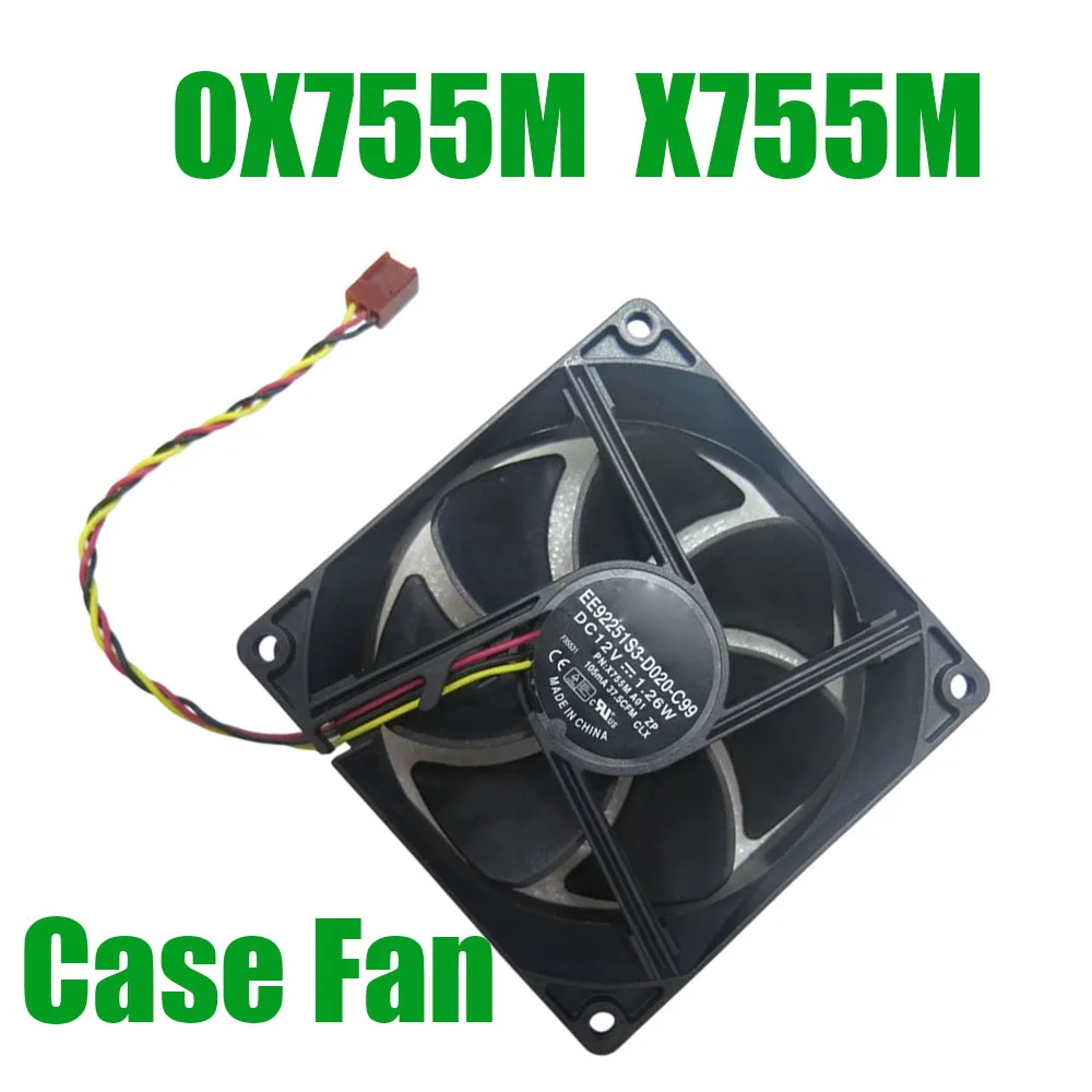 

For DELL For XPS 8300 8500 8700 8900 For Inspiron 3847 0X755M X755M EE92251S3-D020-C99 PVA092G12M-F02-AE Chassis Fan