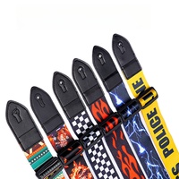 Miwayer Guitar Strap Leather Ends Adjustable Electric Guitar Straps/With PatternFor Electric, Bass& Acoustic Guitars