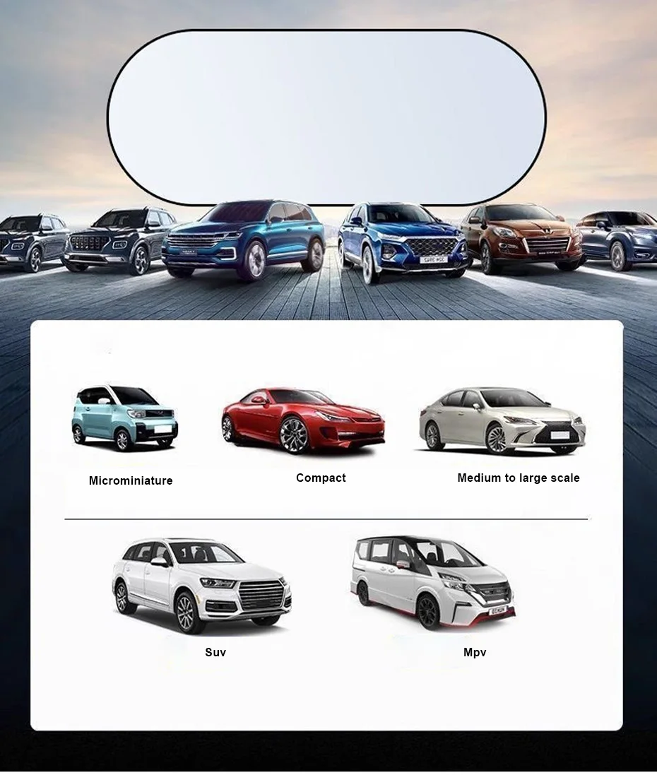 Auto-Heckscheiben-Sonnenschutz Faltbarer UV-Schutz Wärmeisolierender Vorhang Auto-Heckfenster-Sonnenschutzabdeckung Passend für die Meisten Autos SUVs – Detail 9