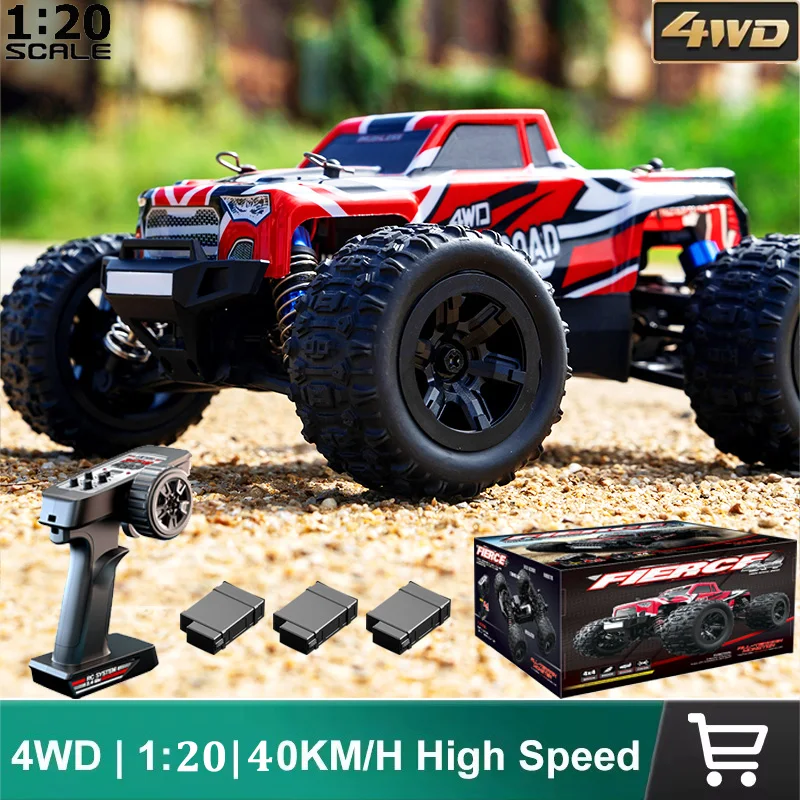 JJRC C8811 RC Car 1/20 2.4G 4WD With Lights 40KM/H Brushless Motor High Speed Remote Controlled Stunt Off Road Drift Truck Toys