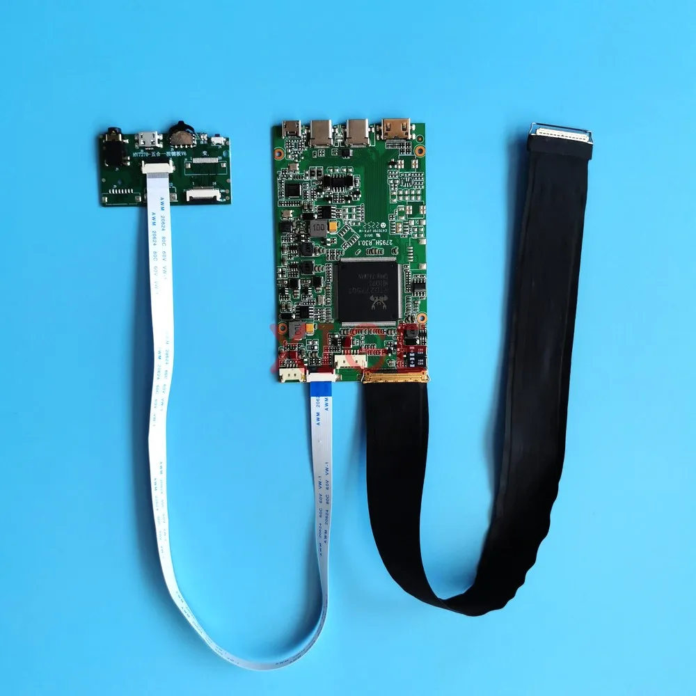 Fit B173QTN01.4 B173QTN01.5 NE156QHM-N61 B173QTN01.0 2560*1440 4K Controller Drive Board TYPE-C Kit Display 40-Pin EDP Mini-HDMI
