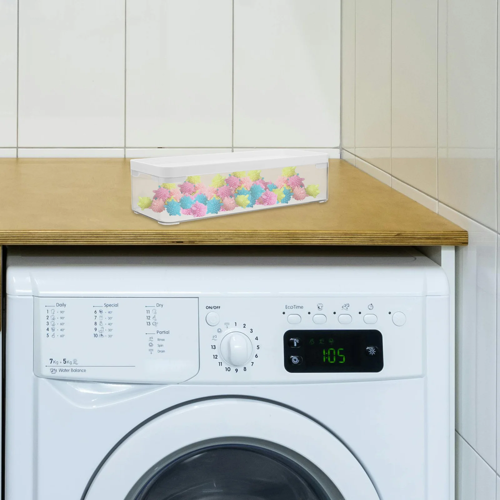 

Laundry Pod Container Clear Plastic Storage For Laundry Room Organization Airtight Seal Easy Dispensing Dryer Sheets