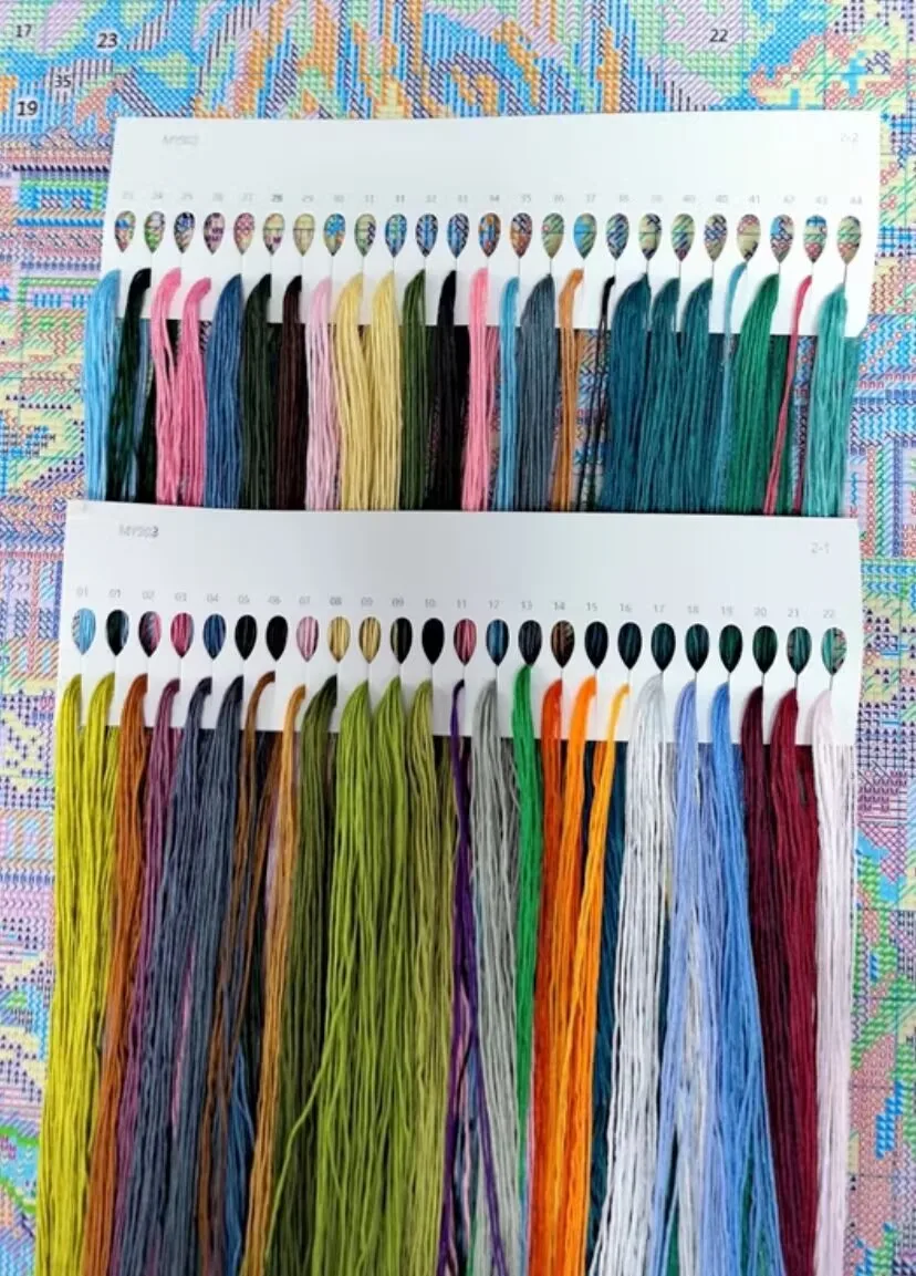 Summer 9ct 60x80cm Printed Kits Cross Stitch Embroidery DIY Chinese Style  Needlework Set Home Decor Crafts