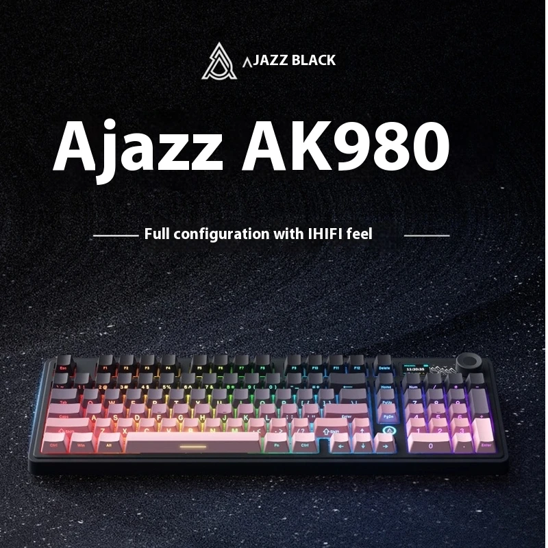 

Heijue ak980 mechanical keyboard wireless bluetooth the third mock examination customized video game profile cable