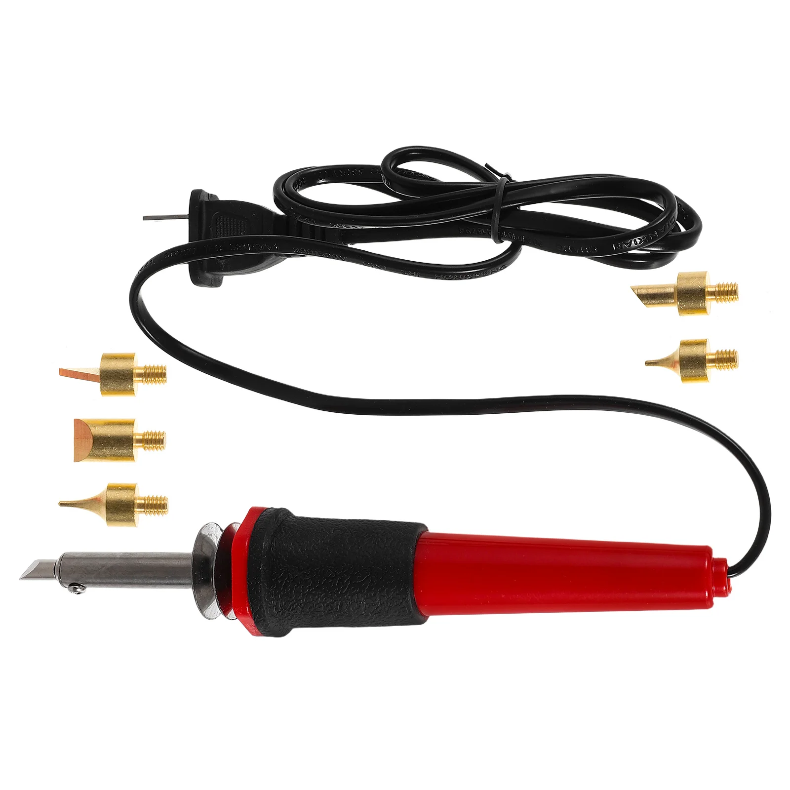 

1 set 1 Set Wood Burning Kit Quick Heat Up Ergonomic Grip Pyrography Pen Set Iron Tips Included For Woodworking Engraving Craft