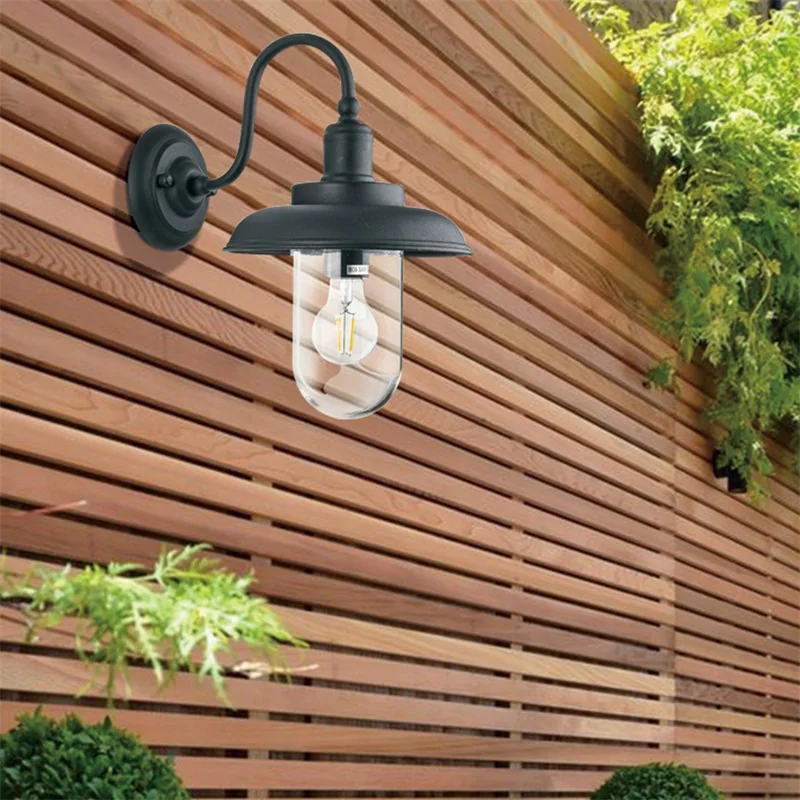 · TEMOU Retro Outdoor Wall Lâmpadas Classical LED Lighting Waterproof IP65 Sconces para Home Porch Villa