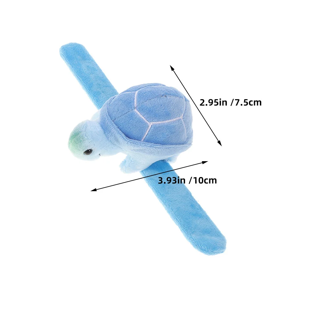 4 個のハンドパペットブレスレット愛らしい動物のスナップバンド子供用ホリデーギフト理想的なパーティーバッグフィラー旅行軽量楽しい