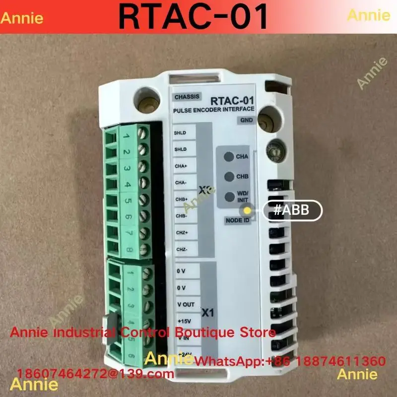 RTAC-01 Genuine Frequency Converter Encoder Interface Module Second-hand Test OK for Electronic Components And Equipment