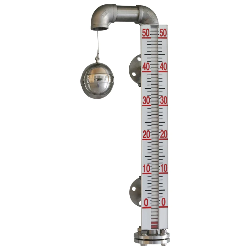 Float level gauge mechanical heavy hammer top mounted magnetic flip plate side mounted anti-corrosion