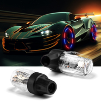 2/4Pcs RGB Led Tire Valve Cap Lights For Motorcycle Car Vibration Sensor Air Valve Caps With Colorful Lights Type-C Charging