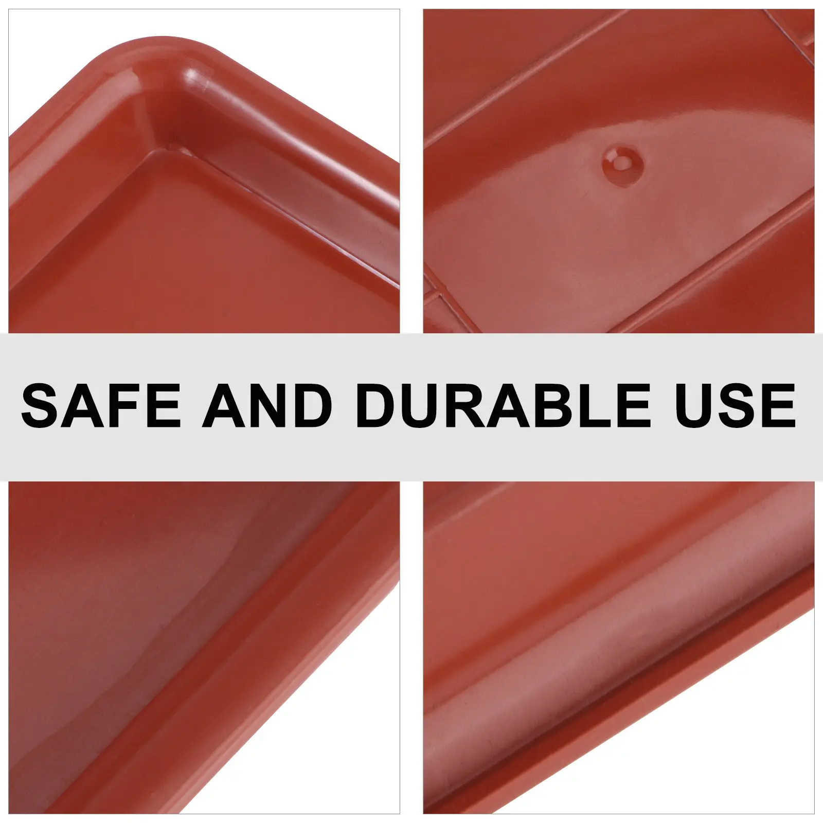 10pcs Thick Leak-Proof Plastic Plant Saucers for Indoor Outdoor Flower Pots