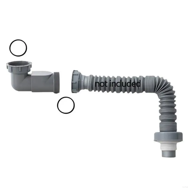 Y3NB Upgraded Fast Connection Kitchen Sink Sewer Branch for Fluid Hard & Soft Pipe