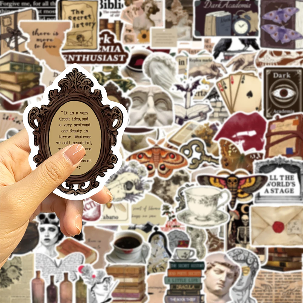 10/30/50/100 個ヴィンテージダーク美的落書きステッカーゴシック漫画デカール DIY 文具ノートヘルメットクールステッカー装飾