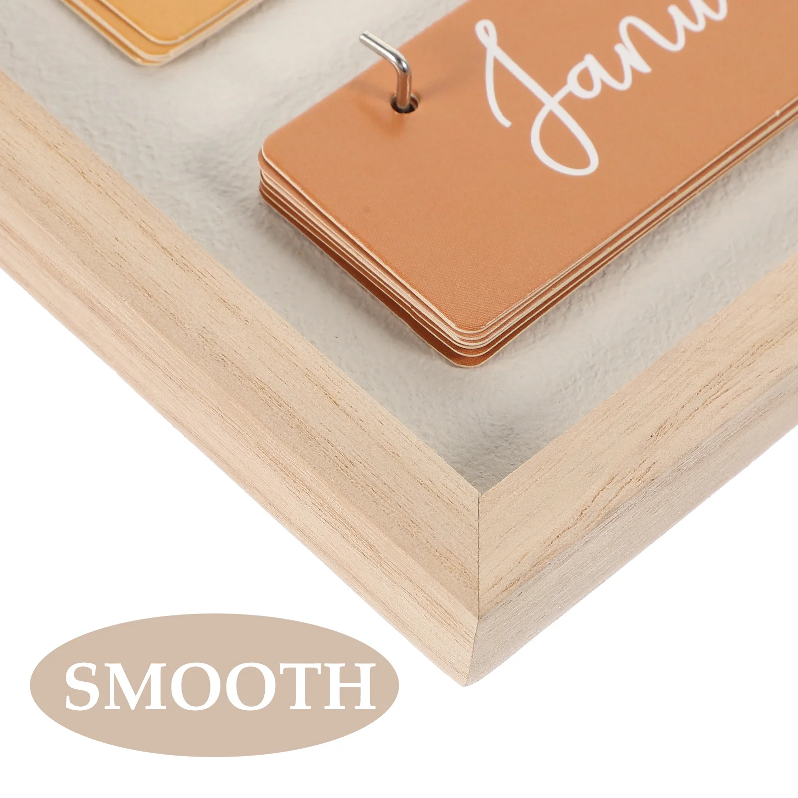 1 قطعة مكتب خشبي ريفي منضدية للمنزل مكتب قابلة لإعادة الاستخدام التقويم الدائم مزرعة سطح المكتب الديكور الدائمة التقويم