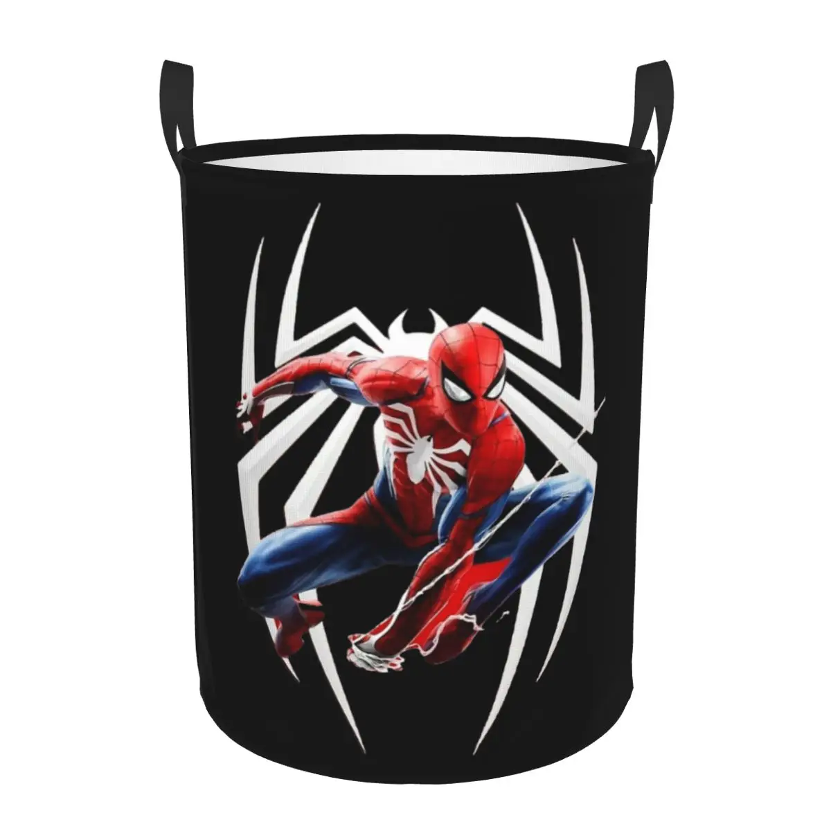 Spider Superhero Spider Man Merch Laundry Baskets Hamper Decorative Storage Basket for Living Room