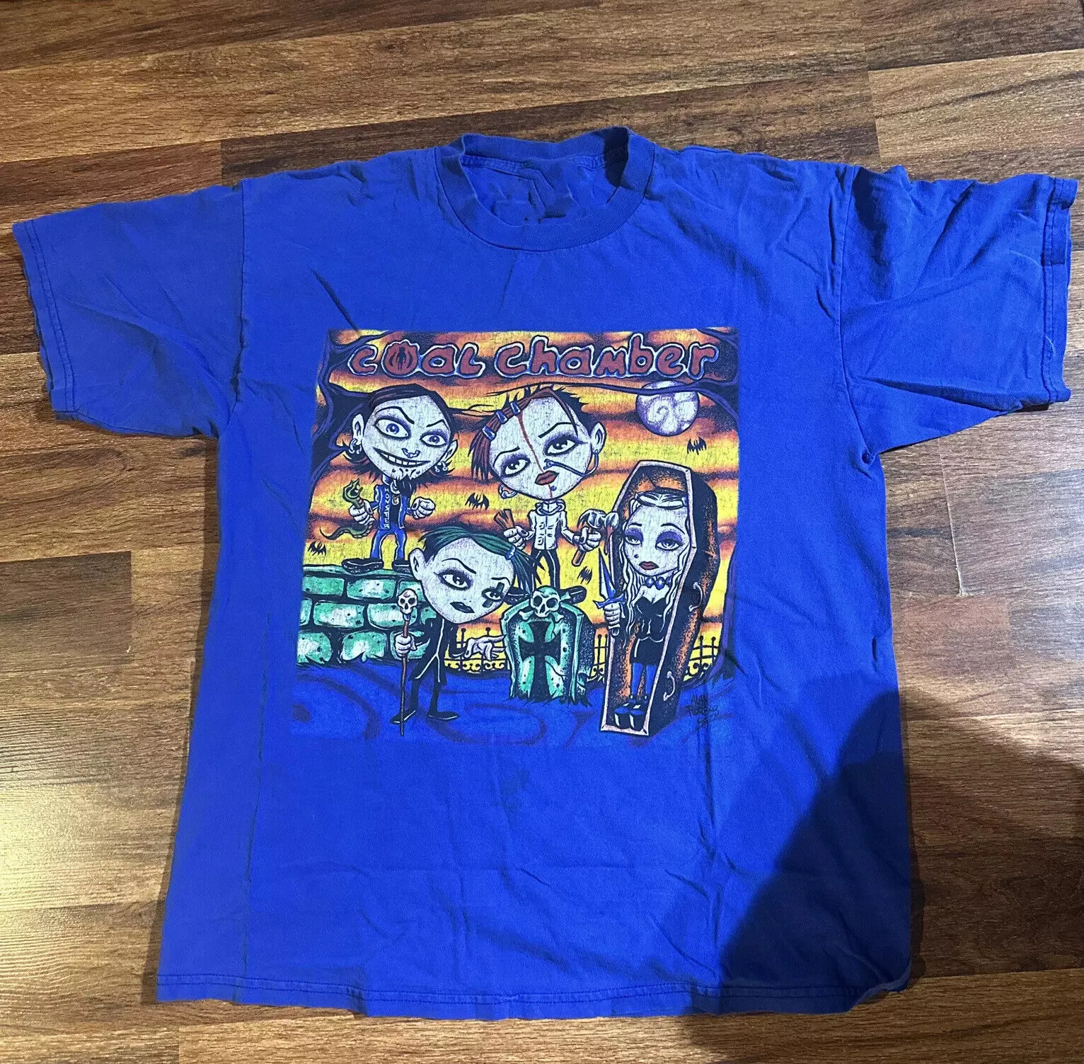 

Coal Chamber Band Gift For Fan Royal Blue Cotton T Shirt Full Size S-5XL