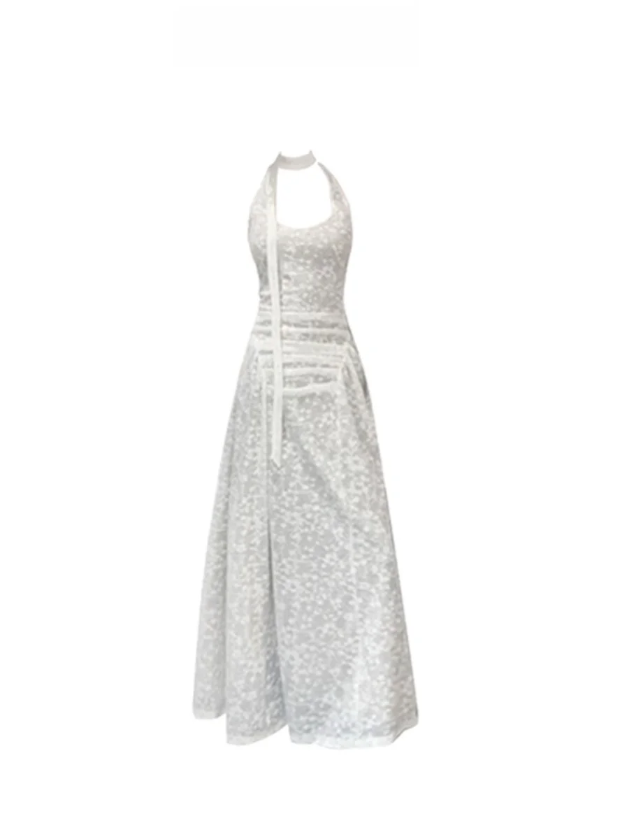 

American Sle Floral Embroidery Dr Sexy Svel Long Skirt for Summer Vaion Wear Layering Floral Print Dr