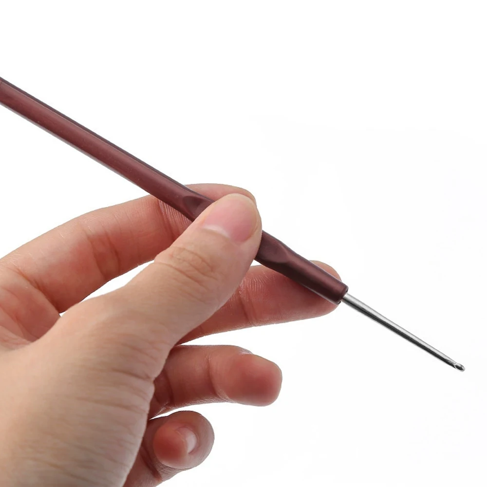 0.5mm、0.6mm、0.7mm、0.8mmの4本組ミニかぎ針セット、かつらエクステンションツールキット、ロック編みかぎ針、細針用