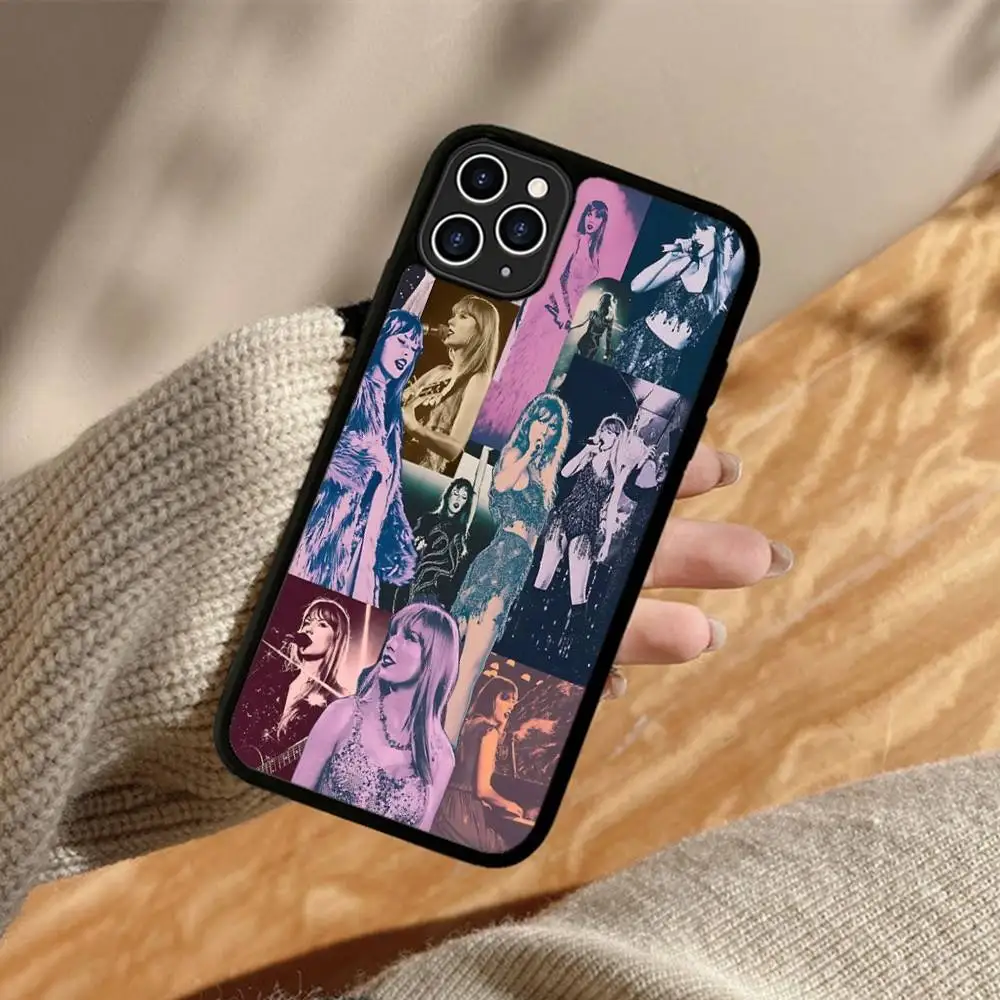 Picture 4: Popular T-taylors Singer S-swift Phone Case Wireless Charging PC+TPU For IPhone 11 12 13 14 15 16 17 Pro Max Plus Case