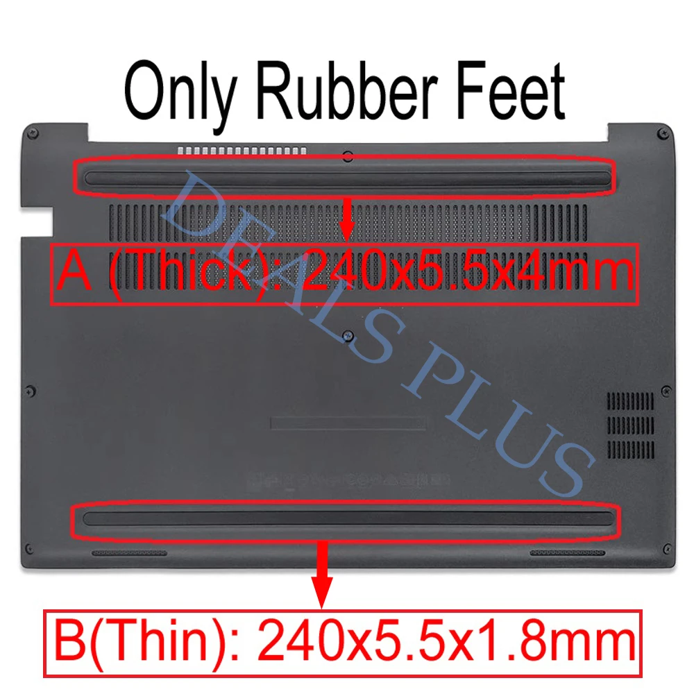 New Bottom Case Cover Rubber Foot Non-Slip Bumper Feet Strips For Dell Latitude 7280 7290 7380 7390 E7280 E7290 E7390 E7380