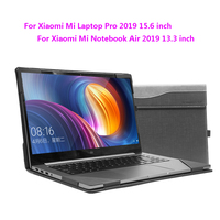 Laptop Sleeve For Xiaomi Mi Laptop Pro 2019 15.6'' Portable PU Leather Protective Cover For New Xiaomi Mi Notebook Air 13.3 Gift