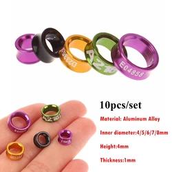 10Pcs Pigeon Foot Rings Bird Parrot Leg Rings Bird Feeding Identification 4/5/6/7/8mm Outdoor Flying Training Bird Supplies